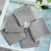 imageYoofoss Luxury Washcloths Towel Set 10 Pack Baby Wash Cloth for BathroomHotelSpaKitchen MultiPurpose Fingertip Towels ampamp Face ClothsLight Grey