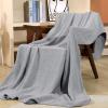 imageYoofoss Muslin Blanket 100 Organic Cotton Throw Large 50quot x 60quot for Bed Couch Summer Gauze Blanket for Adults Lightweight and Breathable Apricot WhiteGrey