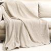 imageYoofoss Muslin Blanket 100 Organic Cotton Throw Large 50quot x 60quot for Bed Couch Summer Gauze Blanket for Adults Lightweight and Breathable Apricot WhiteApricot White