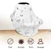 imageYoofoss Nursing Cover Breastfeeding Scarf  Baby Car Seat Covers Infant Stroller Cover Strechy Carseat Canopy for Boys and GirlsBear