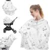 imageYoofoss Nursing Cover Breastfeeding Scarf  Baby Car Seat Covers Infant Stroller Cover Strechy Carseat Canopy for Boys and GirlsBear