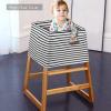 imageYoofoss Nursing Cover Breastfeeding Scarf  Baby Car Seat Covers Infant Stroller Cover Strechy Carseat Canopy for Boys and GirlsBlack Stripe