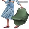 imageYoofoss Nursing Cover Breastfeeding Scarf  Baby Car Seat Covers Infant Stroller Cover Strechy Carseat Canopy for Boys and GirlsDark Green