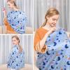 imageYoofoss Nursing Cover Breastfeeding Scarf  Baby Car Seat Covers Infant Stroller Cover Strechy Carseat Canopy for Boys and GirlsStar