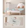 imageYoofoss Waterproof Crib Mattress Protector Quilted Crib Mattress Pad Cover Ultra Soft and Breathable Machine Washable Toddler Mattress Protector for Standard Baby Crib Size 52x28White 2 Pack