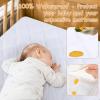 imageYoofoss Waterproof Crib Mattress Protector Quilted Crib Mattress Pad Cover Ultra Soft and Breathable Machine Washable Toddler Mattress Protector for Standard Baby Crib Size 52x28White 2 Pack