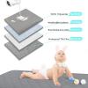 imageYoofoss Waterproof Crib Mattress Protector Quilted Crib Mattress Pad Cover Ultra Soft and Breathable Machine Washable Toddler Mattress Protector for Standard Baby Crib Size 52x28Dark Grey