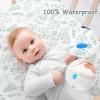 imageYoofoss Waterproof Crib Mattress Protector Quilted Crib Mattress Pad Cover Ultra Soft and Breathable Machine Washable Toddler Mattress Protector for Standard Baby Crib Size 52x28Greenleaves