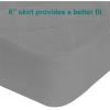 imageYoofoss Waterproof Crib Mattress Protector Quilted Crib Mattress Pad Cover Ultra Soft and Breathable Machine Washable Toddler Mattress Protector for Standard Baby Crib Size 52x28Dark Grey