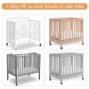 imageYoofoss Waterproof Crib Mattress Protector Quilted Crib Mattress Pad Cover Ultra Soft and Breathable Machine Washable Toddler Mattress Protector for Standard Baby Crib Size 52x28White 2 Pack