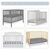 imageYoofoss Waterproof Crib Mattress Protector Quilted Crib Mattress Pad Cover Ultra Soft and Breathable Machine Washable Toddler Mattress Protector for Standard Baby Crib Size 52x28Dark Grey 2 Pack