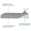 imageYoofoss Waterproof Crib Mattress Protector Quilted Crib Mattress Pad Cover Ultra Soft and Breathable Machine Washable Toddler Mattress Protector for Standard Baby Crib Size 52x28Dark Grey