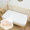 imageYoofoss Waterproof Crib Mattress Protector Quilted Crib Mattress Pad Cover Ultra Soft and Breathable Machine Washable Toddler Mattress Protector for Standard Baby Crib Size 52x28White 2 Pack