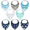 imageYoofoss Baby Bibs 8 Pack Baby Bandana Drool Bibs Soft and Breathable for Boys and Girls