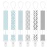 imageYoofoss Pacifier Clip for Boys and Girls 6 Pack Solid Color Pacifier Holder Fits All Pacifiers ampamp Teething Toys Modern Unisex Baby NecessaryUnisex