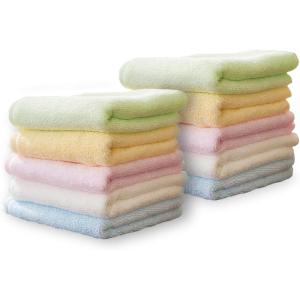 imageYoofoss Luxury Washcloths Towel Set 10 Pack Baby Wash Cloth for BathroomHotelSpaKitchen MultiPurpose Fingertip Towels ampamp Face ClothsMulticolor