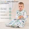 imageYoofoss Baby Sleep Sack 06 Months 15 Tog Baby Wearable Blanket with 2Way Zipper 100 Organic Cotton Fabric Winter Infant Sleeping Sack Warm Soft Comfy15 Togblue Green Zebra