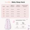 imageYoofoss Baby Sleep Sack 06 Months 15 Tog Baby Wearable Blanket with 2Way Zipper 100 Organic Cotton Fabric Winter Infant Sleeping Sack Warm Soft Comfy15 Togpurple Butterfly
