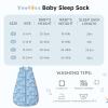 imageYoofoss Baby Sleep Sack 06 Months 15 Tog Baby Wearable Blanket with 2Way Zipper 100 Organic Cotton Fabric Winter Infant Sleeping Sack Warm Soft Comfy15 Togblue Sailboat