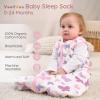 imageYoofoss Baby Sleep Sack 06 Months 15 Tog Baby Wearable Blanket with 2Way Zipper 100 Organic Cotton Fabric Winter Infant Sleeping Sack Warm Soft Comfy15 Togpurple Butterfly