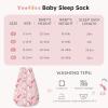 imageYoofoss Baby Sleep Sack 06 Months 15 Tog Baby Wearable Blanket with 2Way Zipper 100 Organic Cotton Fabric Winter Infant Sleeping Sack Warm Soft Comfy15 Togpink Unicorn