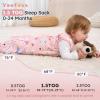 imageYoofoss Baby Sleep Sack 06 Months 15 Tog Baby Wearable Blanket with 2Way Zipper 100 Organic Cotton Fabric Winter Infant Sleeping Sack Warm Soft Comfy15 Togpink Unicorn