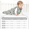 imageYoofoss Baby Sleep Sack 06 Months 15 Tog Baby Wearable Blanket with 2Way Zipper 100 Organic Cotton Fabric Winter Infant Sleeping Sack Warm Soft ComfyGreenfoxgray