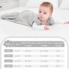 imageYoofoss Baby Sleep Sack 06 Months 15 Tog Baby Wearable Blanket with 2Way Zipper 100 Organic Cotton Fabric Winter Infant Sleeping Sack Warm Soft ComfyWhitegreyblue