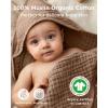 imageYoofoss Hooded Baby Towels for Newborn 2 Pack 100 Muslin Organic Cotton Baby Bath Towel with Hood for Babies Infant Toddler and Kids 32x32Inch Soft and Absorbent Newborn Essential BeigeampampCoffeeBeigecoffee