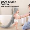 imageYoofoss Hooded Baby Towels for Newborn 2 Pack 100 Muslin Organic Cotton Baby Bath Towel with Hood for Babies Infant Toddler and Kids 32x32Inch Soft and Absorbent Newborn Essential BeigeampampCoffeeGrey and White Fireworks