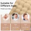 imageYoofoss Hooded Baby Towels for Newborn 2 Pack 100 Muslin Organic Cotton Baby Bath Towel with Hood for Babies Infant Toddler and Kids 32x32Inch Soft and Absorbent Newborn Essential BeigeampampCoffeeBeige Floral