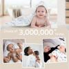 imageYoofoss Hooded Baby Towels for Newborn 2 Pack 100 Muslin Organic Cotton Baby Bath Towel with Hood for Babies Infant Toddler and Kids 32x32Inch Soft and Absorbent Newborn Essential BeigeampampCoffeeAlpaca and Elephant