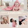 imageYoofoss Hooded Baby Towels for Newborn 2 Pack 100 Muslin Organic Cotton Baby Bath Towel with Hood for Babies Infant Toddler and Kids 32x32Inch Soft and Absorbent Newborn Essential BeigeampampCoffeeBeige  Bean Paste