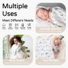 imageYoofoss Hooded Baby Towels for Newborn 2 Pack 100 Muslin Organic Cotton Baby Bath Towel with Hood for Babies Infant Toddler and Kids 32x32Inch Soft and Absorbent Newborn Essential BeigeampampCoffeeAlpaca and Elephant