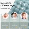 imageYoofoss Hooded Baby Towels for Newborn 2 Pack 100 Muslin Organic Cotton Baby Bath Towel with Hood for Babies Infant Toddler and Kids 32x32Inch Soft and Absorbent Newborn Essential BeigeampampCoffeeBlue and White Elephant