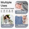 imageYoofoss Hooded Baby Towels for Newborn 2 Pack 100 Muslin Organic Cotton Baby Bath Towel with Hood for Babies Infant Toddler and Kids 32x32Inch Soft and Absorbent Newborn Essential BeigeampampCoffeeGrey and Dark Blue