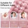 imageYoofoss Hooded Baby Towels for Newborn 2 Pack 100 Muslin Organic Cotton Baby Bath Towel with Hood for Babies Infant Toddler and Kids 32x32Inch Soft and Absorbent Newborn Essential BeigeampampCoffeePink and White Leaf
