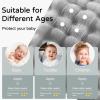 imageYoofoss Hooded Baby Towels for Newborn 2 Pack 100 Muslin Organic Cotton Baby Bath Towel with Hood for Babies Infant Toddler and Kids 32x32Inch Soft and Absorbent Newborn Essential BeigeampampCoffeeGrey and White Fireworks