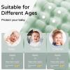 imageYoofoss Hooded Baby Towels for Newborn 2 Pack 100 Muslin Organic Cotton Baby Bath Towel with Hood for Babies Infant Toddler and Kids 32x32Inch Soft and Absorbent Newborn Essential BeigeampampCoffeeBlue and Green