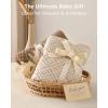 imageYoofoss Hooded Baby Towels for Newborn 2 Pack 100 Muslin Organic Cotton Baby Bath Towel with Hood for Babies Infant Toddler and Kids 32x32Inch Soft and Absorbent Newborn Essential BeigeampampCoffeeBeigecoffee