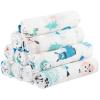 imageYoofoss Muslin Burp Cloths for Baby 10 Pack 100 Organic Cotton Baby Washcloths for Boys Girls Large 20X10 Super Soft and Absorbent WhiteAlpaca