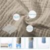 imageYoofoss Muslin Burp Cloths for Baby 10 Pack 100 Organic Cotton Baby Washcloths for Boys Girls Large 20X10 Super Soft and Absorbent WhiteApricot White