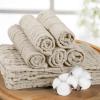 imageYoofoss Muslin Burp Cloths for Baby 10 Pack 100 Organic Cotton Baby Washcloths for Boys Girls Large 20X10 Super Soft and Absorbent WhiteApricot White