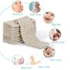 imageYoofoss Muslin Burp Cloths for Baby 10 Pack 100 Organic Cotton Baby Washcloths for Boys Girls Large 20X10 Super Soft and Absorbent WhiteApricot White