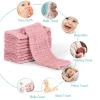 imageYoofoss Muslin Burp Cloths for Baby 10 Pack 100 Organic Cotton Baby Washcloths for Boys Girls Large 20X10 Super Soft and Absorbent WhiteBean Paste