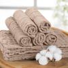 imageYoofoss Muslin Burp Cloths for Baby 10 Pack 100 Organic Cotton Baby Washcloths for Boys Girls Large 20X10 Super Soft and Absorbent WhiteBrown