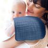 imageYoofoss Muslin Burp Cloths for Baby 10 Pack 100 Organic Cotton Baby Washcloths for Boys Girls Large 20X10 Super Soft and Absorbent WhiteDark Blue