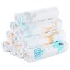 imageYoofoss Muslin Burp Cloths for Baby 10 Pack 100 Organic Cotton Baby Washcloths for Boys Girls Large 20X10 Super Soft and Absorbent WhiteElephant