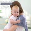 imageYoofoss Muslin Burp Cloths for Baby 10 Pack 100 Organic Cotton Baby Washcloths for Boys Girls Large 20X10 Super Soft and Absorbent WhiteFog Blue