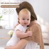 imageYoofoss Muslin Burp Cloths for Baby 10 Pack 100 Organic Cotton Baby Washcloths for Boys Girls Large 20X10 Super Soft and Absorbent WhiteGradient Brown
